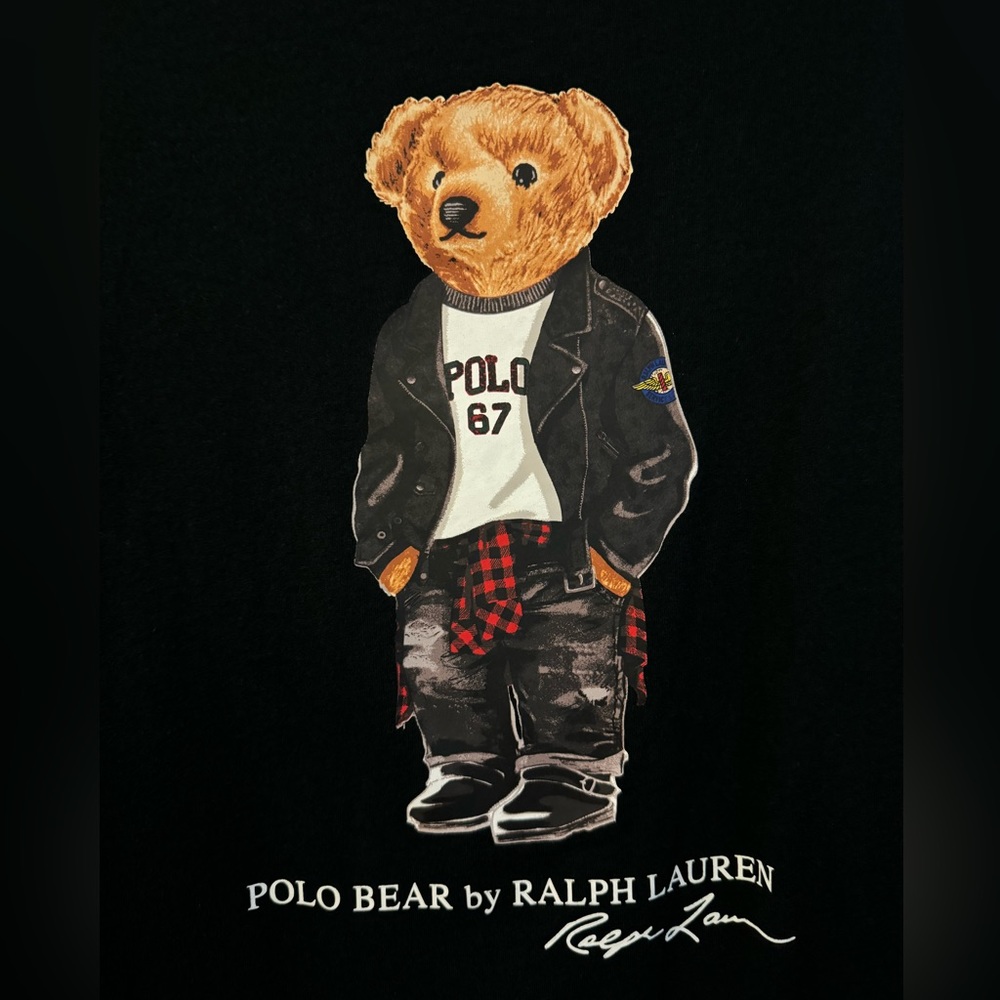 Boys Polo Ralph Lauren Bear long sleeves shirt. Like new condition.